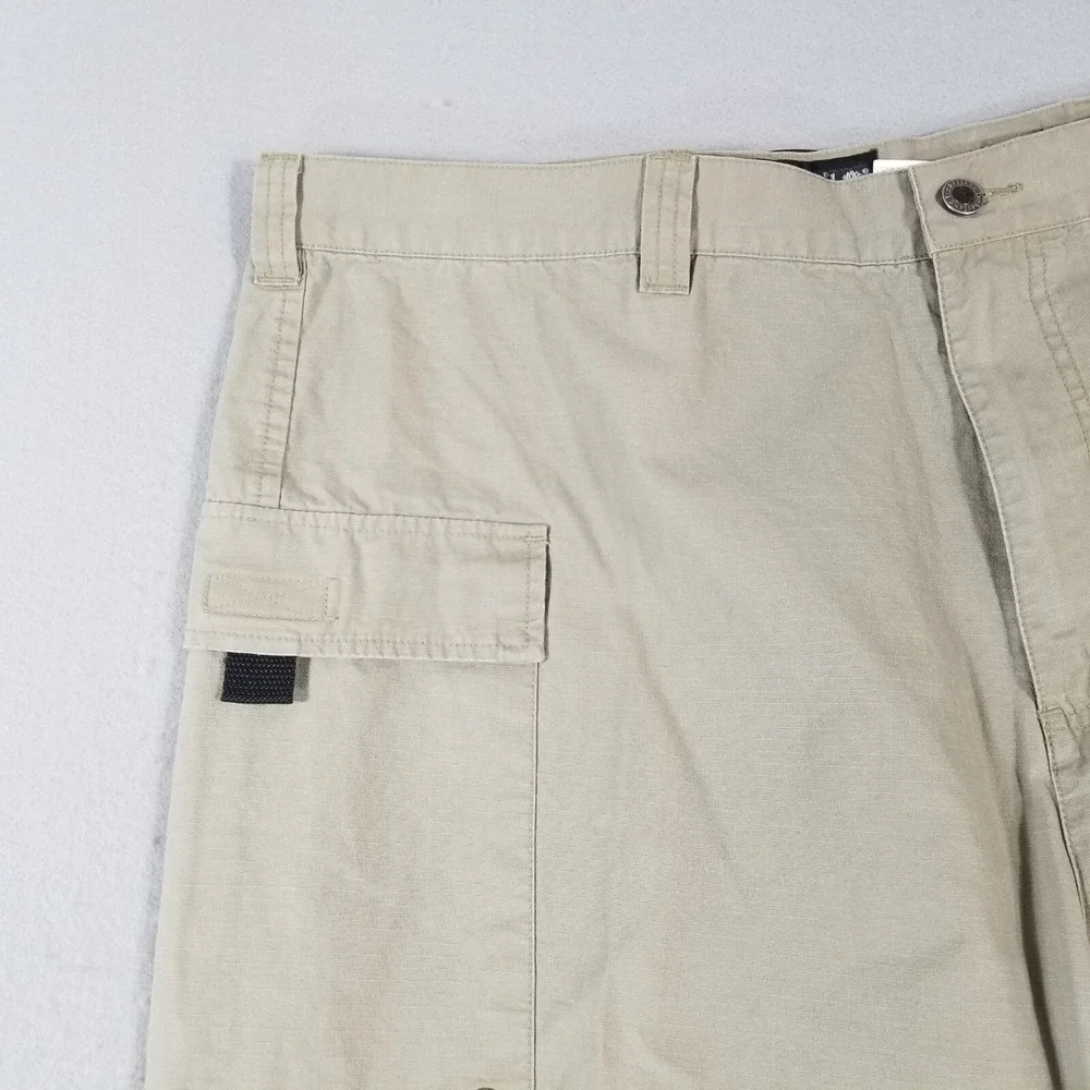 Timberland cargo hiking pants men's 40 x 32 khaki green lightweight cotton